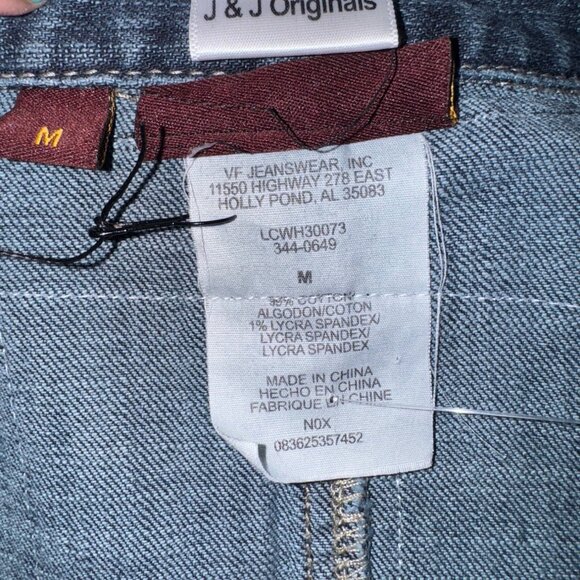 NWT J&J Originals Womens Denim Boho Artsy Retro Jacket Sunflower Fringe Detail M - Picture 7 of 11